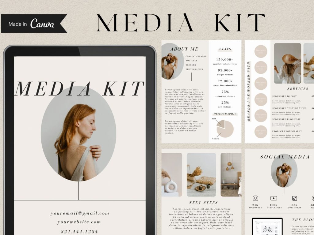 Examples of Media Kits [5 Top Media Kits for Bloggers & Influencers]